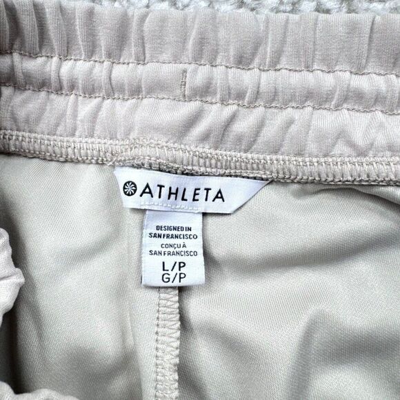 Athleta Seasoft Straight Crop Pant Abalone Grey Beige - Picture 4 of 9